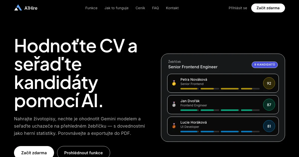 A1Hire.cz preview